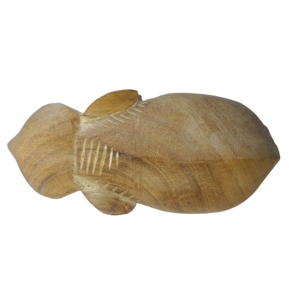 Hand Carved Wood Elephant Long Africa Safari Animal Figurine Safari Decor - Picture 7 of 7